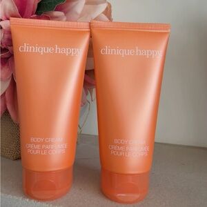 Bundle of 2 Clinique Happy Body Creams - 2.5 oz Each - New